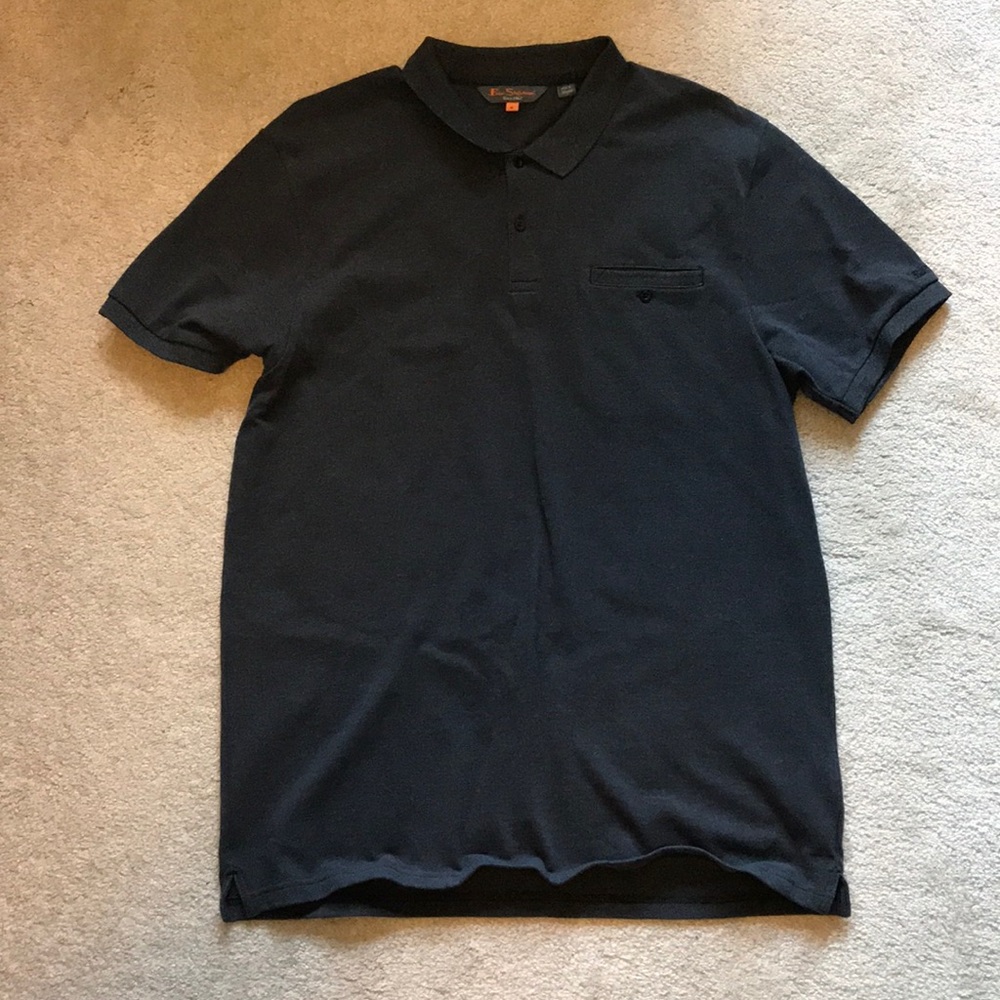 Ben Sherman Men’s Purple Heather Slim Fit Polo